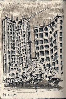 Noida Uncompleted Highrises