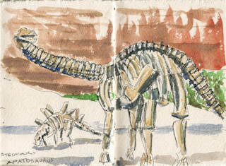 Stegosaurus and Apatosaurus