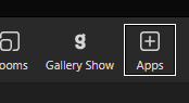 Gallery Show Teams button