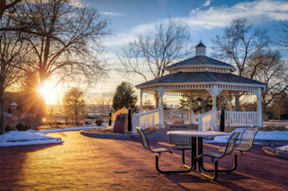 Winter Sunset at O'Brien Park
