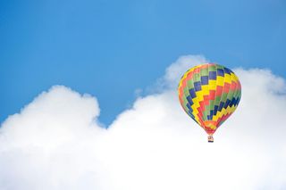 A Solo Hot-Air Ballon